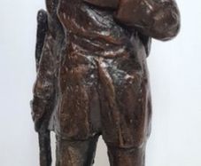 Benedict Joseph Labre Sculpture - Patinated Bronze (Signed)