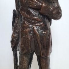 Benedict Joseph Labre Sculpture - Patinated Bronze (Signed)