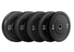 Olympic Black Bumper Plates - In Stock Now