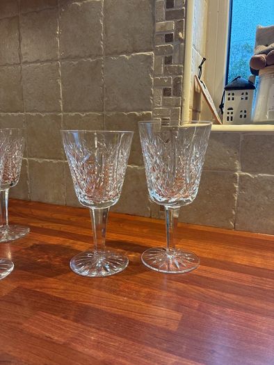 Waterford crystal wine glasses x8
