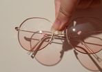 Ombre clear to pink Sunglasses / glasses