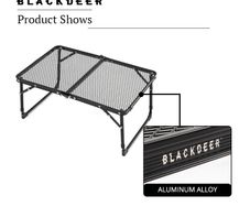 Blackdeer Outdoor Furniture Portable Table Camping Portable Folding Iron Tables Picnic Ultra Light Folding Garden Desk