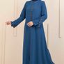 Brand New Women's Abaya Open Cut Long Sleeve Floor-Length Zipper Image 4
