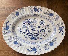 J & G Meakin Blue Nordic England Ironstone Platter