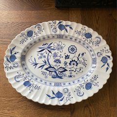 J & G Meakin Blue Nordic England Ironstone Platter