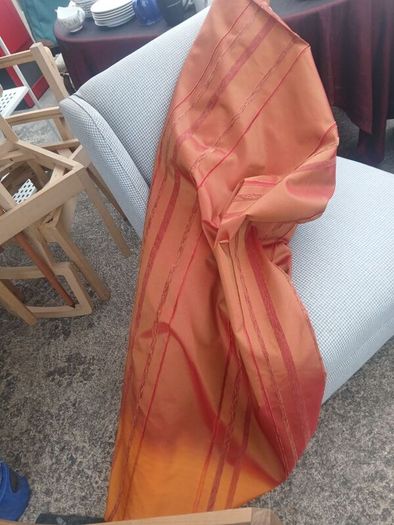upholstery Curtain Fabric large Roll Burnt Orange, Moroccan Vibes