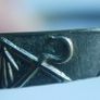 Vintage Egyptian Silver Plated Cuff Charm Bracelet Decorated Pharaohs Hieroglyphi Image 4