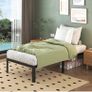 Teen 3ft Single Bed Frames with Rounded Corner Legs, Heavy Duty Metal Bed Frame Single with Steel Slats Support, Single Bed 36 cm High, Noise Free, Easy Assembly Image 8