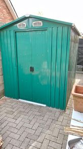 Second hand Steel Shed 6ft x 8ft