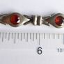 Vintage Natural Garnet and Sterling Silver 925 Bracelet, hallmarked Bracelet. length 7,5" - 26,1g Image 10