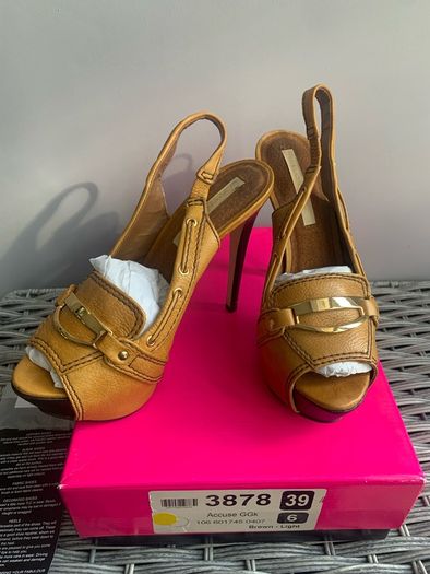 River Island Tan Stilettos