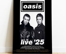 Oasis Live 25 Official Tour Poster - Premium Print