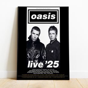Oasis Live 25 Official Tour Poster - Premium Print