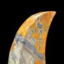 Maligano jasper Crescent Moon Shape - Natural Stone, Metal Stand Image 8