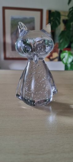 Retro Bubble Glass Owl