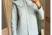 quilted floral print jact