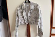 Cropped denim jacket, size S