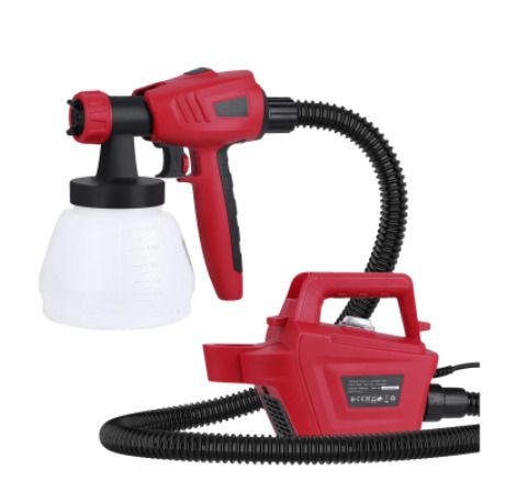 800W Electric Spray Gun 1300ML Large Capacity High Power Paint Sprayer 3 Nozzle Sizes Adjustable