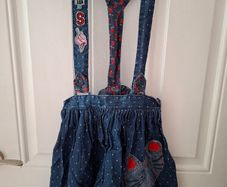 Next denim dungaree skirt