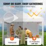 Pop Up Canopy 2.95 x 2.95 m  Instant Canopy Portable Gazebo with 3 Sidewalls & 2 Ventilated Windows, Height Adjustable Pop-Up Outdoor Shelter Tent for Events Image 2