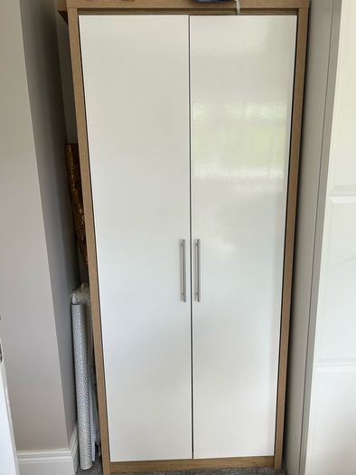 Wardrobe and matching chest of drawers
