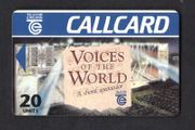 1995 Ireland 20 unit Voices of the World - choral spectacular (Schlumberger SC7) Call Card Used. Telecom Eireann card number 1092.