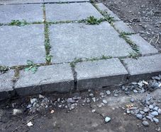 Garden flagstones, edging and bricks