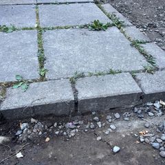 Garden flagstones, edging and bricks