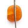 Brutalist Baltic Amber Silver Brooch Image 3