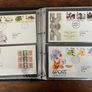 Collection of  74 UK First Day Cover stamps 1987 to 1992 in album plus 5 extra pages and book Image 6