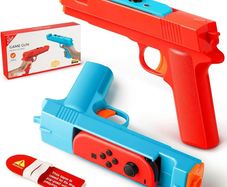 2PCS Joycon Handle Game Gun Shape Handgrip for Nintendo Switch 2 JoyCon Controller Shooting Gunstock Sense Grip Game Accessories