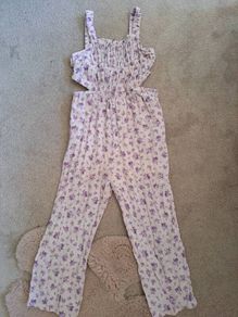 Zara floral Jumpsuit 7-8