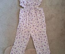 Zara floral Jumpsuit 7-8