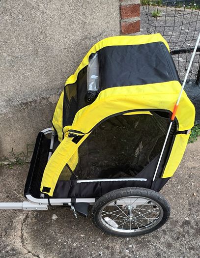 Double Child Bike Trailer | 2 Seat Child Baby Bicycle Trailer