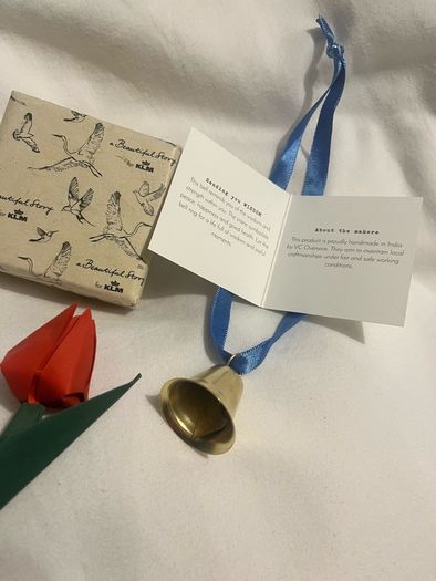KLM handmade ringbell and gift box