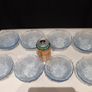 8 vintage light blue dessert bowls Image 3