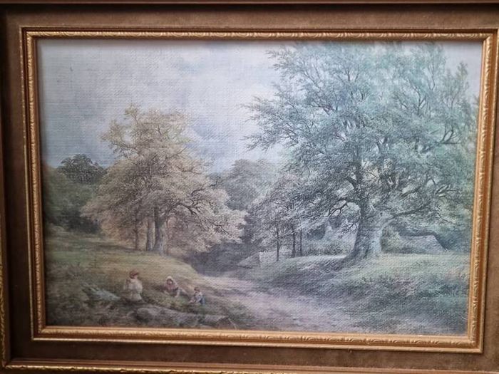 G.Turner "In the Derbyshire Hill" Art Print Painting