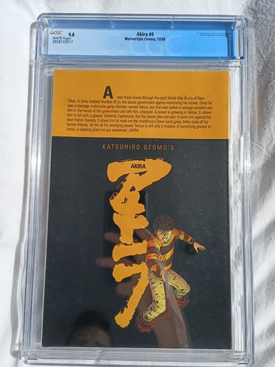 Akira Issue 4 CGC 9.8 Certified Graded Comic Book Framed Marvel