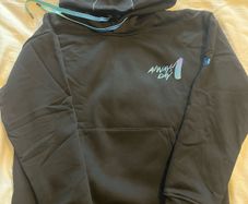 new black fur lined hoodie small