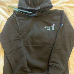new black fur lined hoodie small