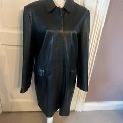 Steillman Black Leather Coat