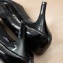 M&S black court shoes Image 7