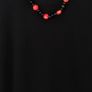 Coral and onyx bracelet and necklace set with 925 sterling silver clasp Image 6