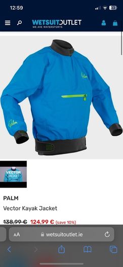 Palm water sports jacket really good condition used twice
