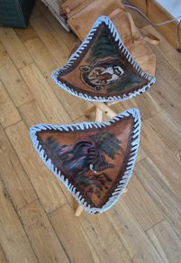 African stools x 2