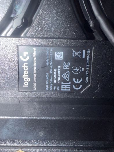 Logitech G920 Racing. In excellent condition
