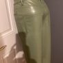 Olive Wilfred pleather trousers Image 7