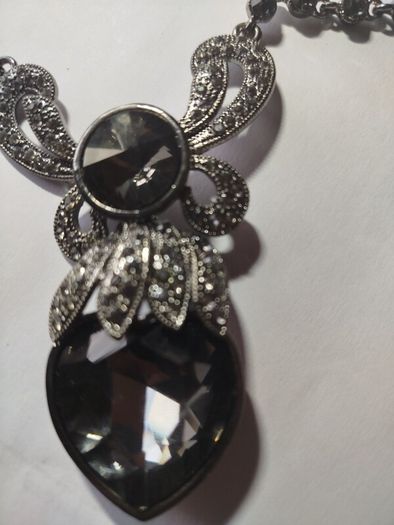 Gun metal necklace