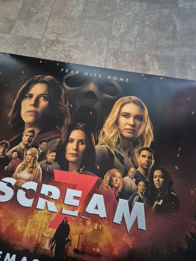 Scream 7 - Original Uk Quad Film Poster- 2026- Official Cinema Release Horror Movie