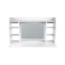 Wall dressing table with mirror and stool Image 2